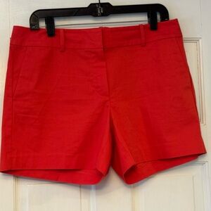 Ann Taylor Factory Tomato Red Bermuda Shorts